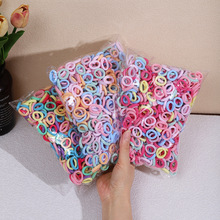 儿童不伤发毛巾圈500根装高弹力皮筋小女孩拇指橡皮筋发圈宝宝头