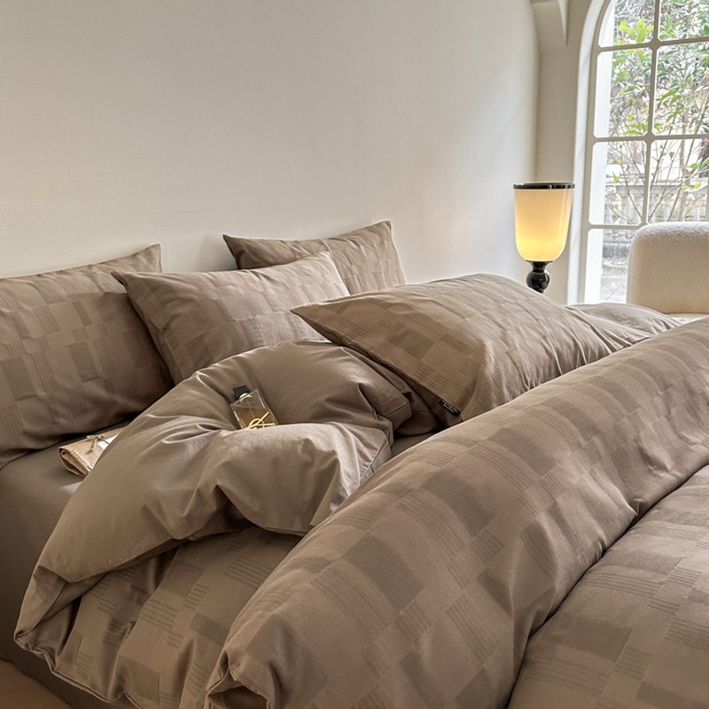 純綿60本4点セットa類母子級新型ジャカード三層糸シーツ布団寝具4点セット