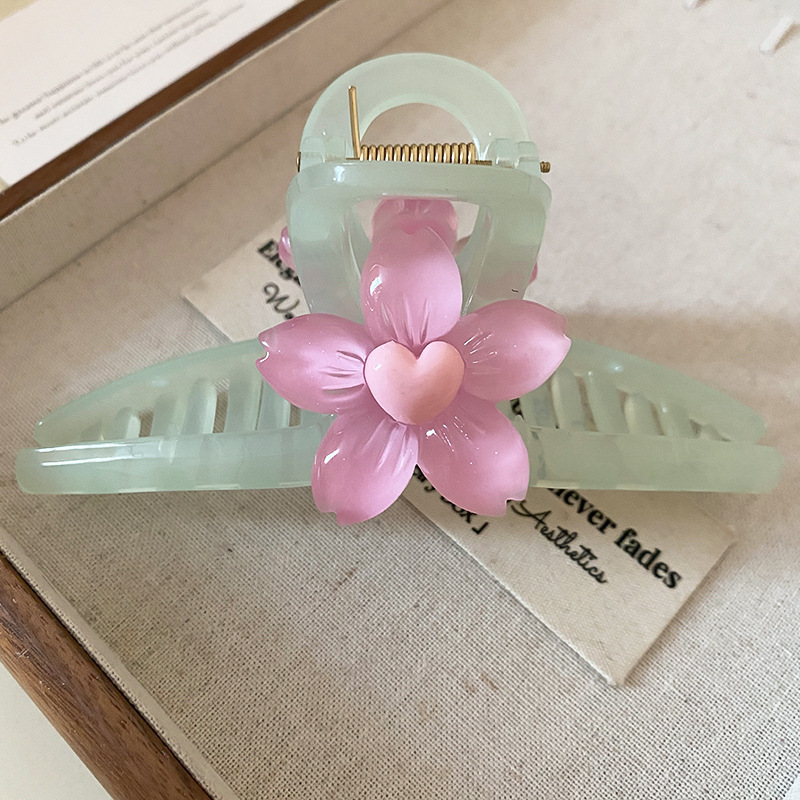 Carpeta de agarre de palabra redonda de color café, clip de tiburón de pelo de disco de alta gama retro, personalidad simple y de moda, nueva horquilla, accesorios para el cabello