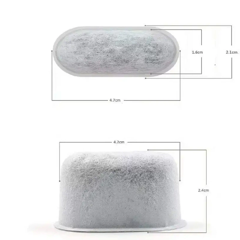 Activated charcoal resin filter pack (Cuisinart) 47×20×27 mm, FDA/LFGB certified, 7 g