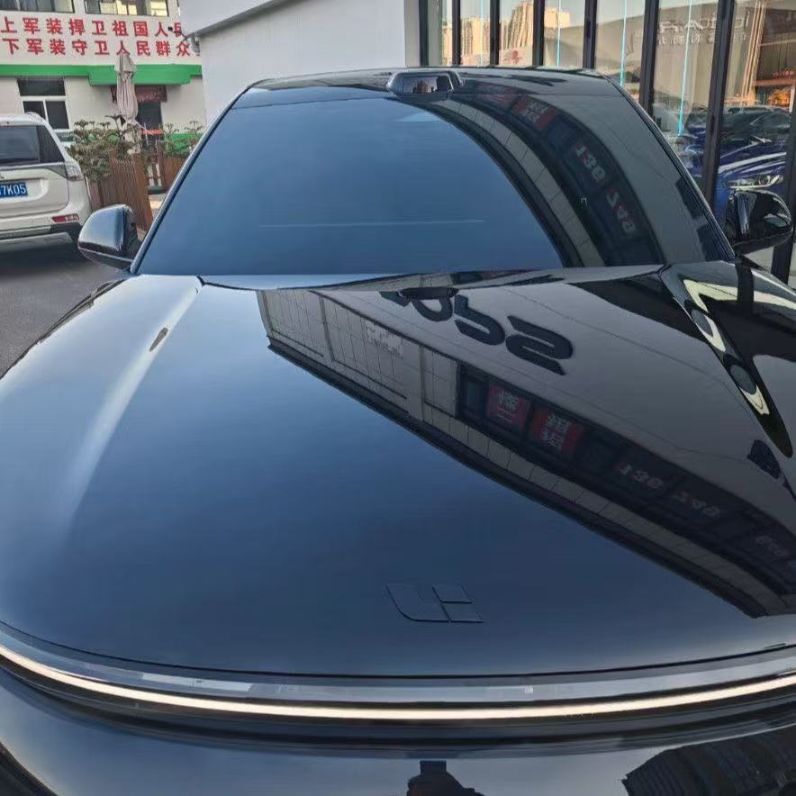 Royal Purple Iridescent Car Window Film, Front Windshield Sunscreen and Heat Insulation Film, High Privacy Ghost Rose Solar Film