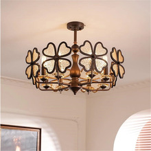 客厅吊灯中古风复古法式大厅主灯美式设计师现代简约卧室灯