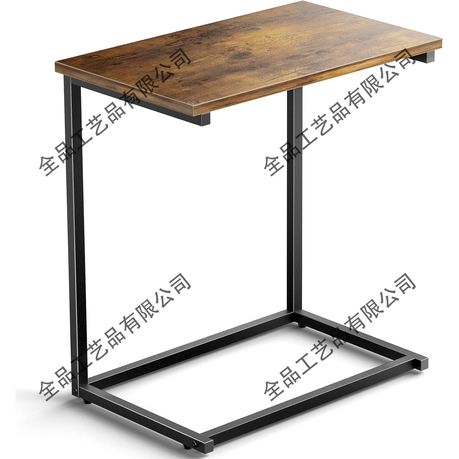 Mesa de cierre de metal, mesa de sofá, mesa lateral, mesa de exhibición, adecuada para pasillo, dormitorio, sala de estar, vestíbulo