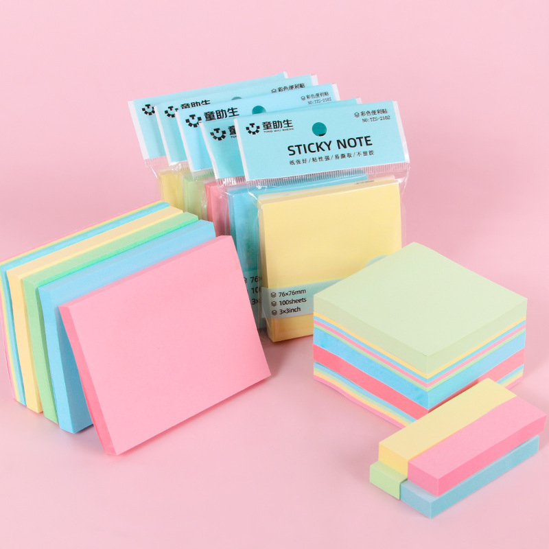 【Z】Colorful Sticky Notes for Students, Creative Tearable Index Tabs, Stationery Supplies, Heart-Shaped Memo Pads Wholesale