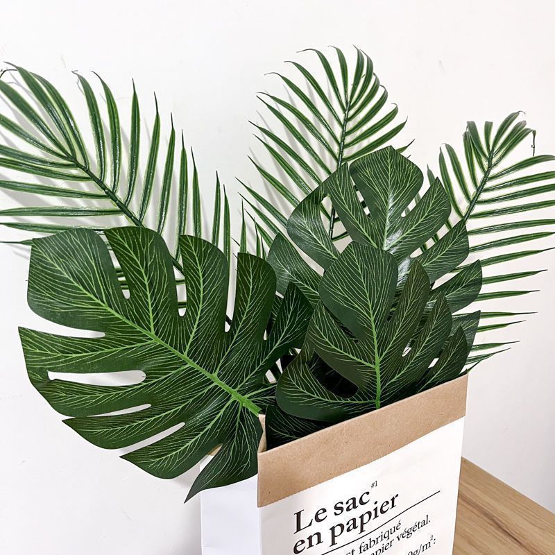 韩风ins绿植仿真树叶叶客厅创意装饰大叶植物摄影道具212日发完