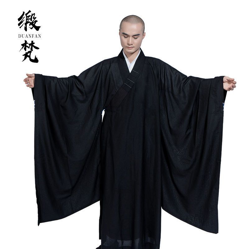 サテンファン広袖海清僧服、男性用大袖海清春秋僧服、法会四季|undefined