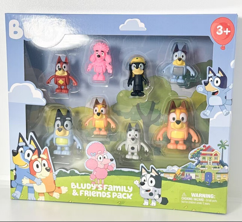 クロスボーダー ブルイ ファミリー 8 手作りオフィス ビンゴ フレンズ 子犬関節可動人形 アニメーション オーナメント|undefined