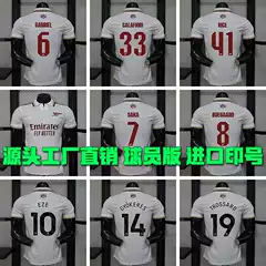 Player Version 25/26 Premier League Arsenal Second Away Jersey Champions League Saka Rice Eze Football Jersey with Printed Numbers