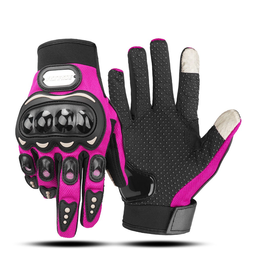 Guantes de motocicleta con certificación CE, guantes de conducción para las cuatro estaciones, con pantalla táctil, antideslizantes, anticaída, guantes tácticos de dedo completo.