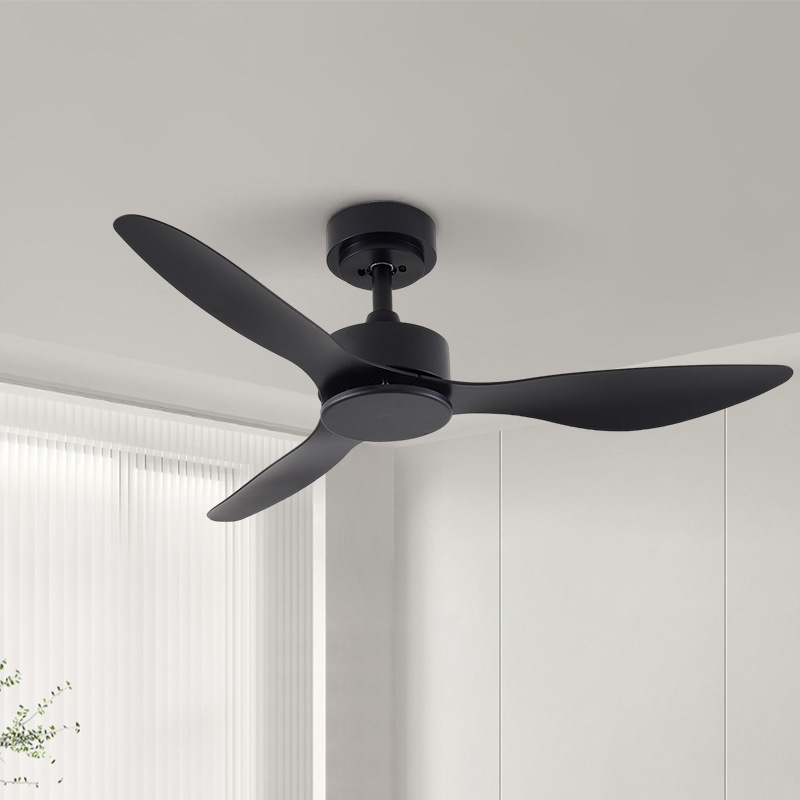 Customized High Wind Ceiling Fan Variable Frequency Remote Control Industrial Style Restaurant Ceiling Fan Light Simple Retro Lightless Ceiling Fan Light