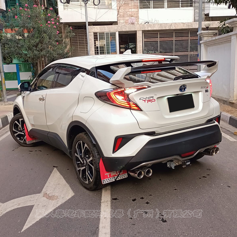Suitable for 16-22 Toyota Yaris Modified Large Rear Wing Imported Chr Special Raised High Wing No-Drill Double-Layer Gt Wing