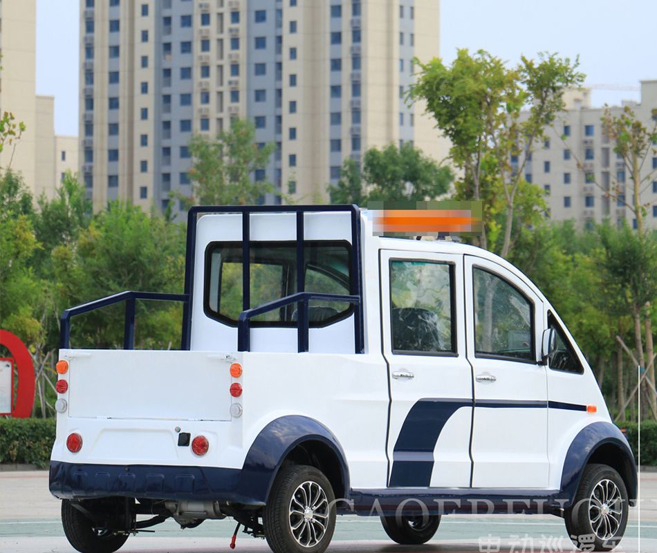 Electric Patrol Car for Residential Property Management, Semi-Enclosed Sightseeing Vehicle, Security Custom-Made 4-8 Seat Electric Patrol Car