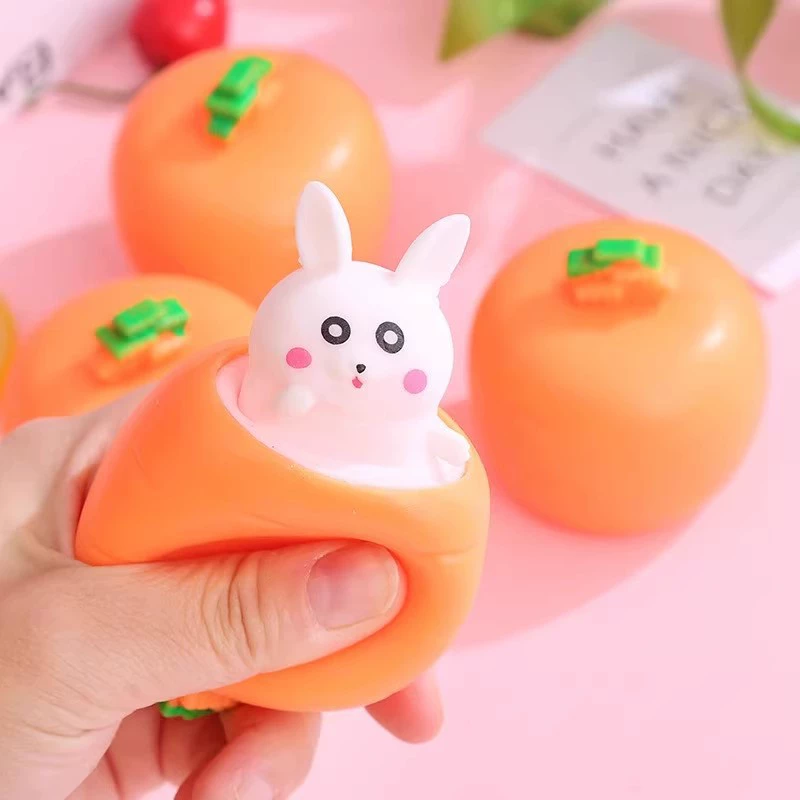 Морковная игрушка, слизь, антистресс