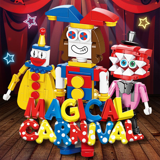 Compatible with Lego Circus Man Candy Kingdom Pamney Doll Doll Handmade Building Blocks Toy Children's Gift