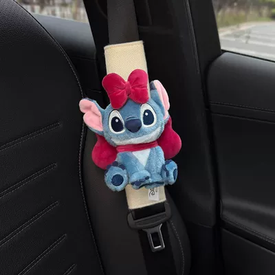 Other Automotive Interior Supplies, Shoulder Pad Car Seatbelt - sweetheart-princess-stitch-white-shoulder-pads