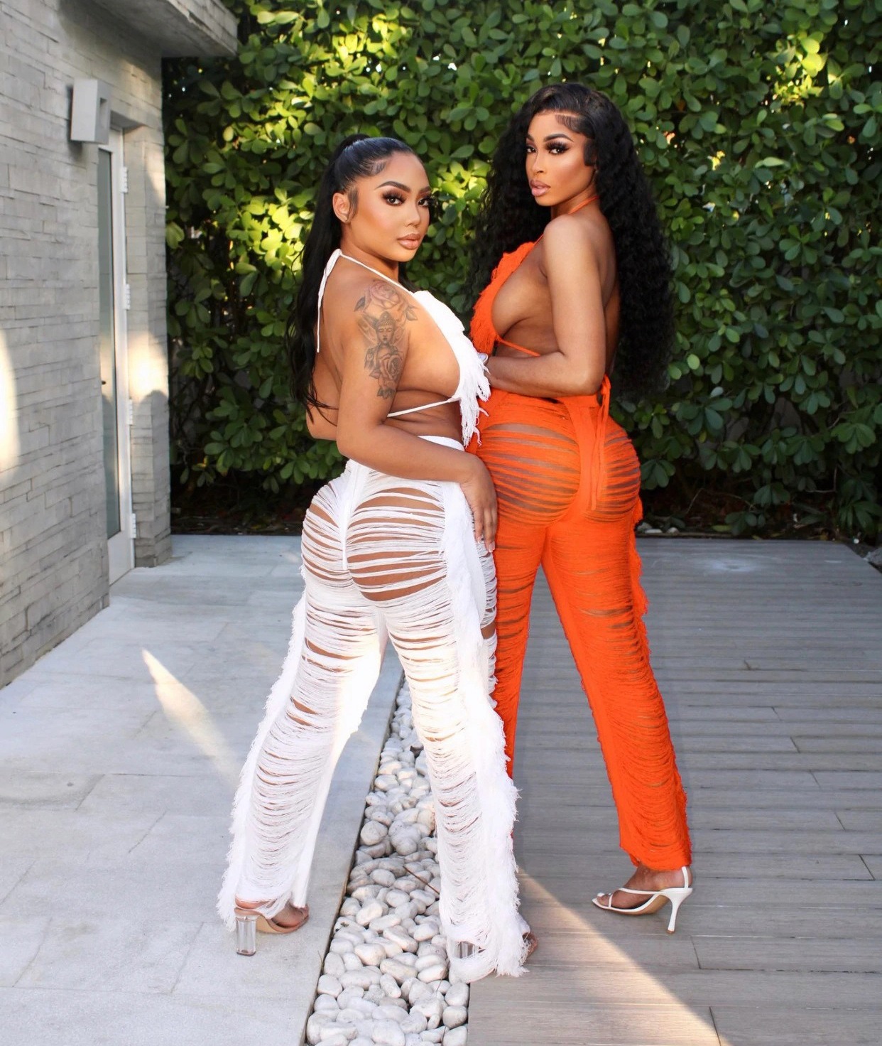 Women's Clothing summer new women's sexy tassel knitted pants suit_voghion.com