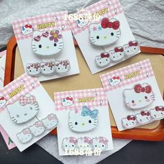 アクリルファインフラッシュ漫画キティ猫ヘアピン甘くてかわいい前髪クリップ子供女の子ハートカモノハシクリップヘアアクセサリー
