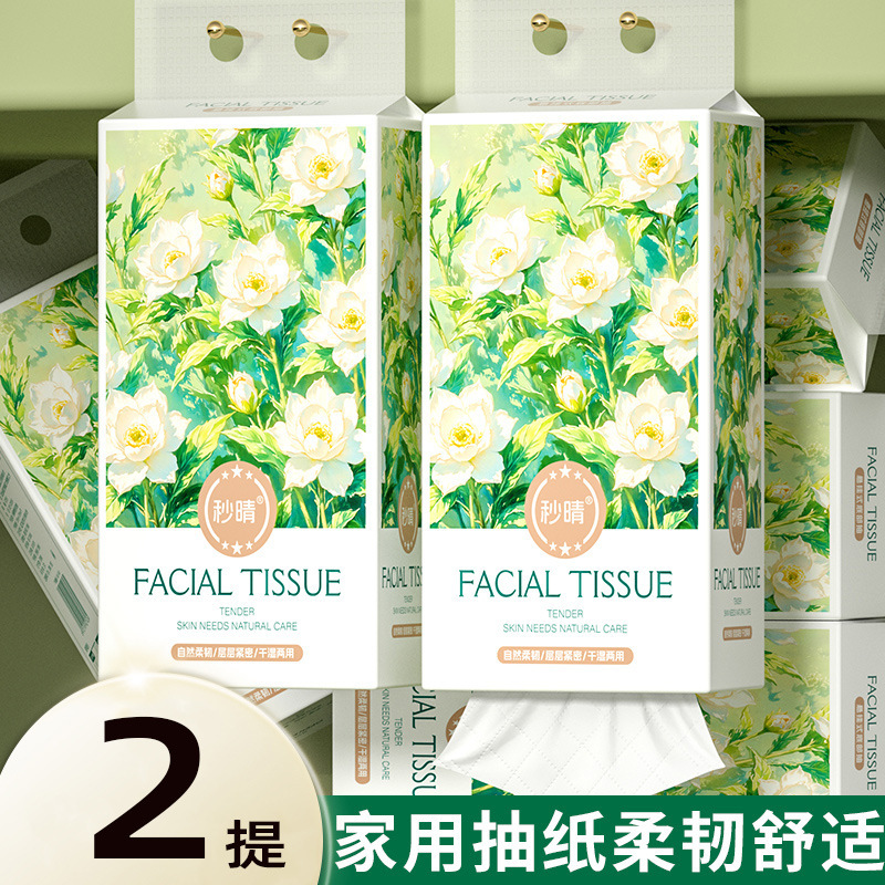 Exclusive for Newcomers: Wall-Mounted Tissue Packs (2 Packs), Sanitary Tissues, Toilet Tissues, Hand Wipes, Facial Tissues, Napkins