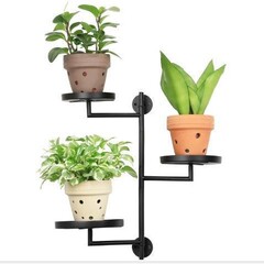 クロスボーダー室内回転窓植物棚3層金属植物スタンド壁植物スタンド家庭装飾棚