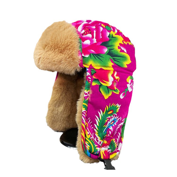 Cappello da uomo, calore invernale, protezione per le orecchie morbida e spessa, cappello Lei Feng da donna, gioventù alla moda, stile etnico, Nordest_voghion.com