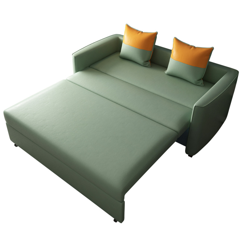 Tecnología de tela de arena sin lavado, sofá cama de almacenamiento multifuncional simple y moderno para casa pequeña, plegable para peinar