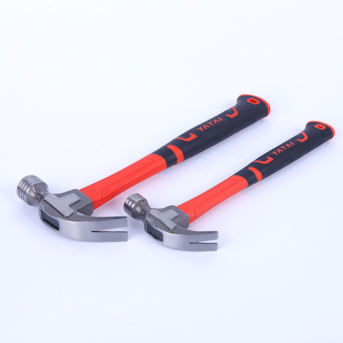 Hammer for home use, claw hammer for woodworking, renovation, pulling nails, home emergency escape, car repair, installation, plastic handle sheep foot hammer