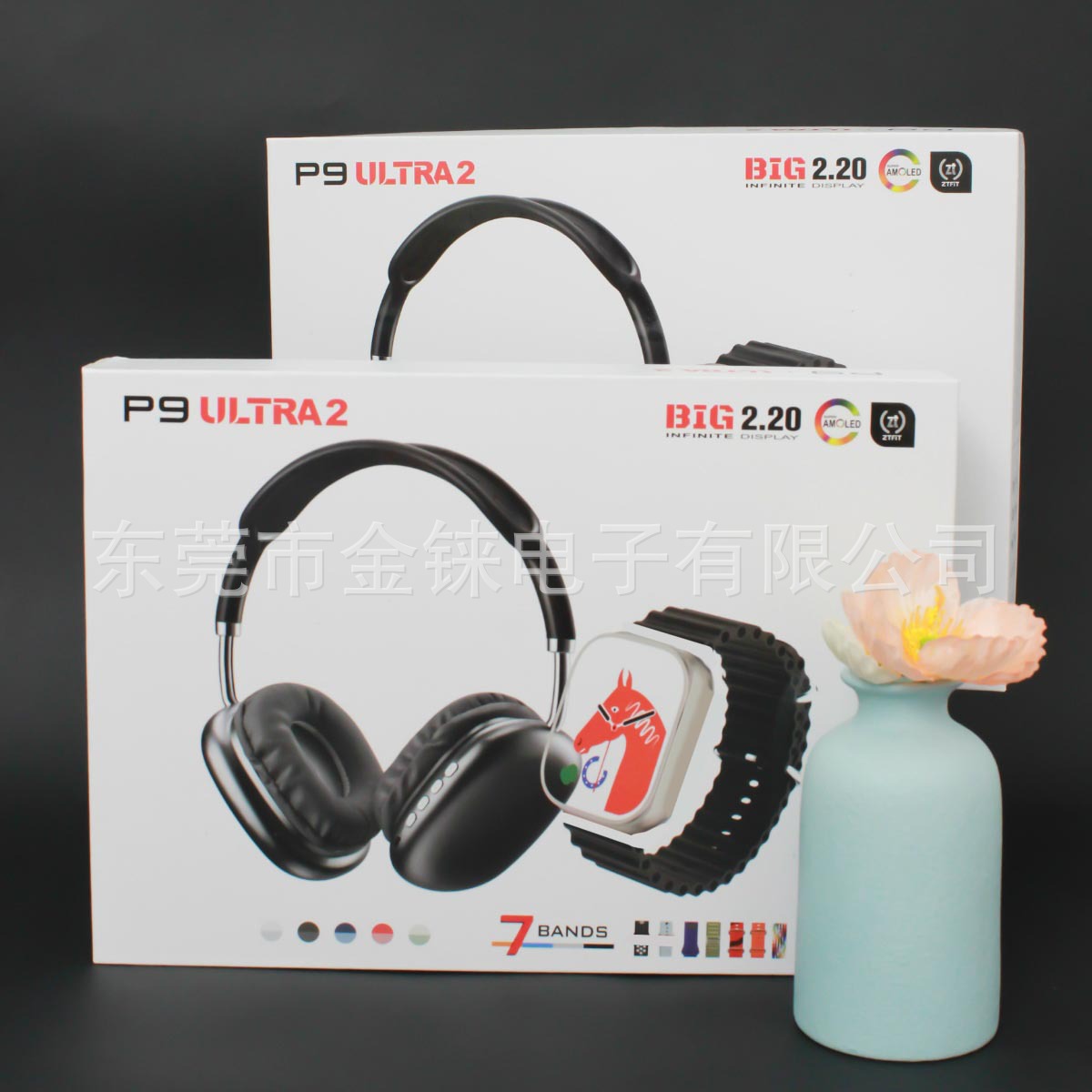 P9Ultra2 / P9Series9 Smart Watch Bluetooth Call Message Reminder Hanging Neck Earphone Watch Case