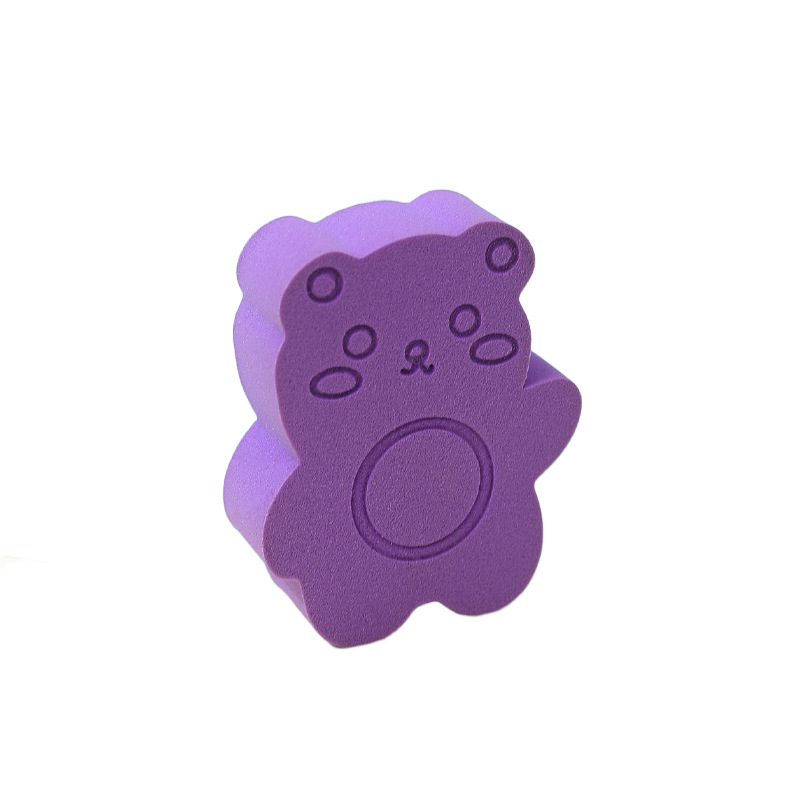 Custom adorable oso biscuitos plano polvo suave cojín de aire tostada esponja de maquillaje huevo de maquillaje seco húmedo