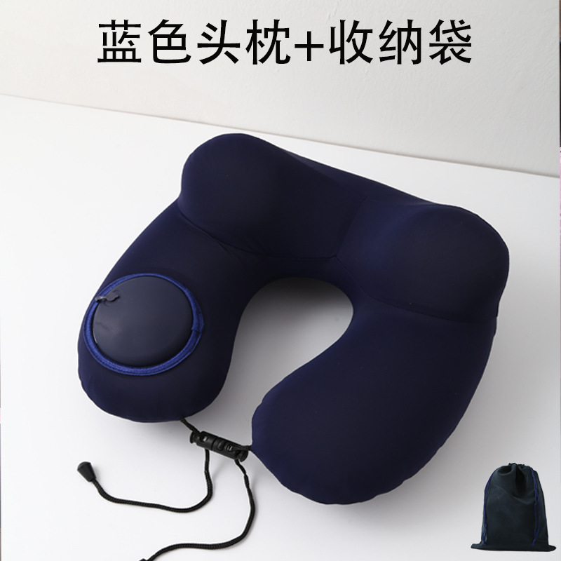 almohada de viaje tipo almohada jorobada presión inflable almohada de cuello portátil vuelo almohada de cuello viaje de negocios almohada de cuello viaje de larga distancia