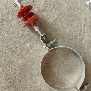 Insulated Pull-down Wire Clamp for Power Station, Including Insulator, Hoop Pull-down Wire Clamp for Tower, Pull-down Wire Clamp