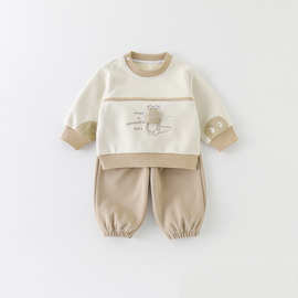 男童春季套装2026新款男宝开春新衣两件套分体儿童长袖卫衣裤子