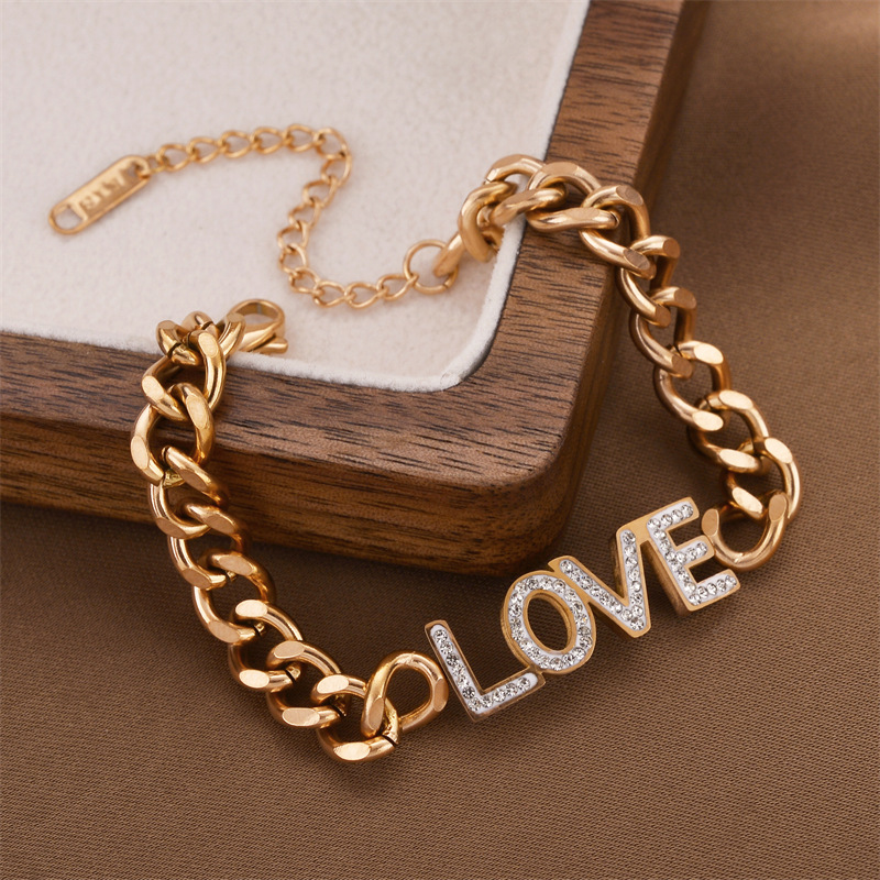 Joyas transfronterizas europeas y americanas Pulsera de acero de titanio de todo fósforo Versión coreana del temperamento bohemio Pulsera de acero de titanio que no se desvanece Joyería femenina