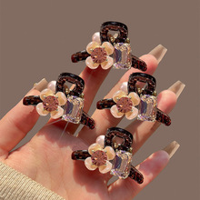 轻奢法式花朵高级感公主头抓夹小号八字刘海夹发量少发夹发卡发饰