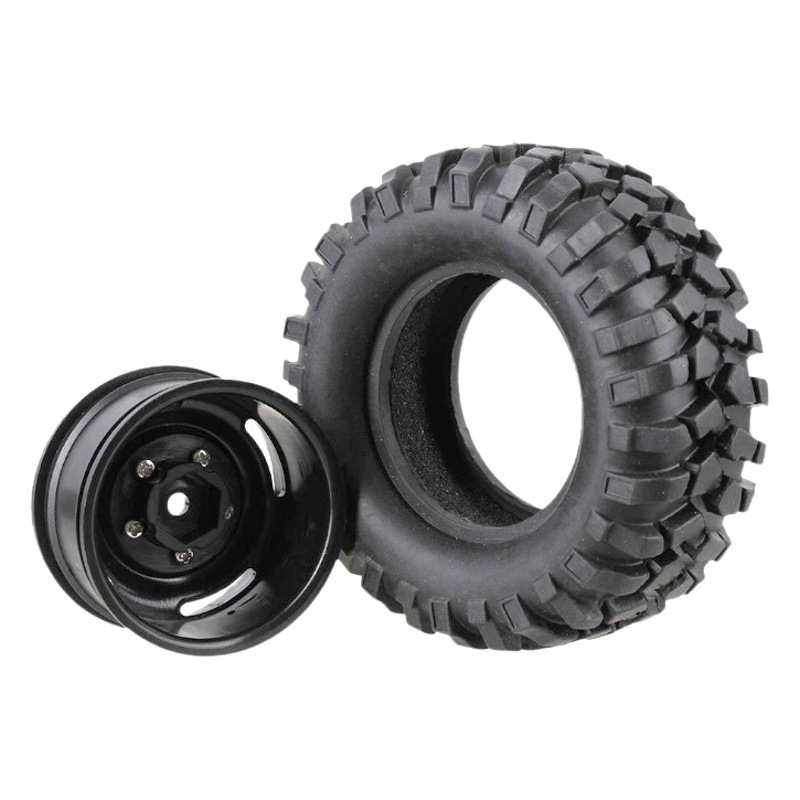 1/10 caucho simulación escalada neumático 4 unids 1,9 pulgadas modelo de coche 96mm D90 F350 SCX10