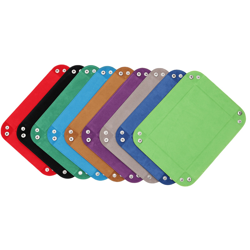 Una sola pieza de entrega en stock al por mayor de franela palillos Placa de cuatro esquinas plegable juego palillos placa bandeja de almacenamiento