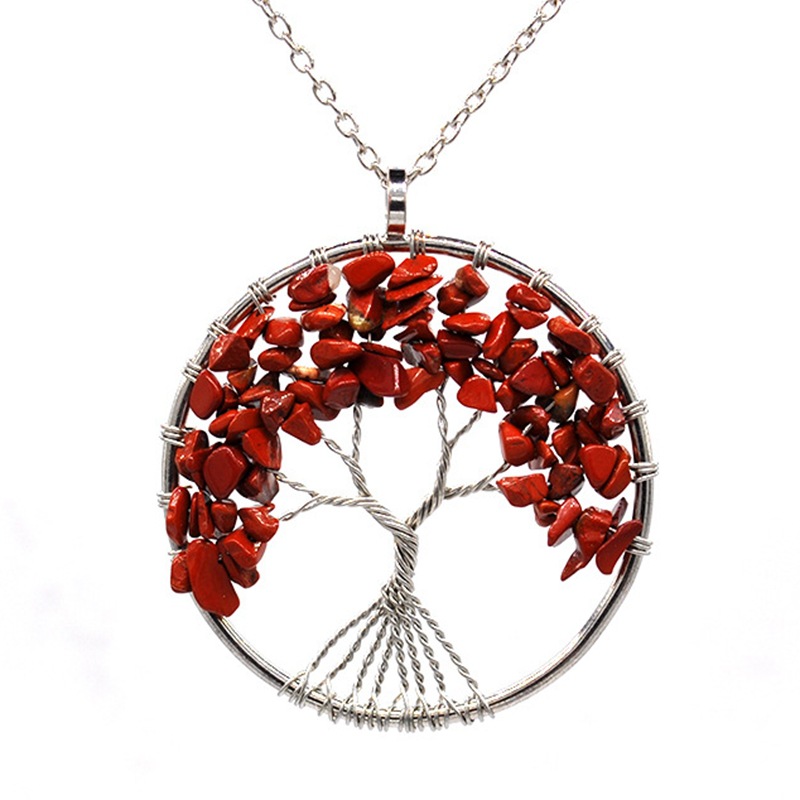 Fashion Tree Natural Stone Plating Pendant Necklace 1 Piece display picture 5