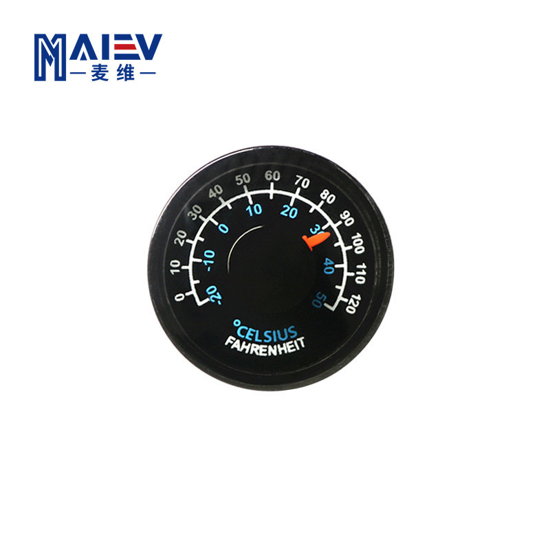 塑料27mm温度计  指针式温度计  圆形华氏摄氏度温度表  厂家直销