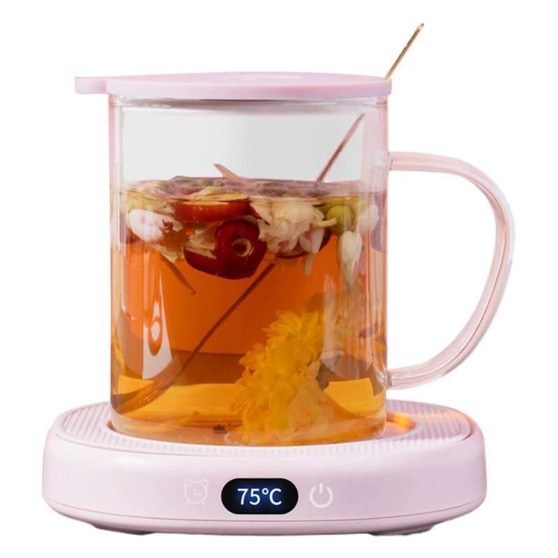 Новый умный термостатический подстаканник для трансграничной торговли, подставка с подогревом и изоляцией до 55 градусов, набор для офиса, подарочный комплект