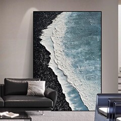 大芬村油画客厅装饰画沙发背景床头肌理画轻奢风手绘油画玄关挂画