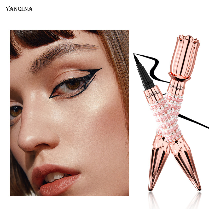YANQINA Yanqina Scepter waterproof, sweat resistant, cool black color eyeliner liquid pen_voghion.com