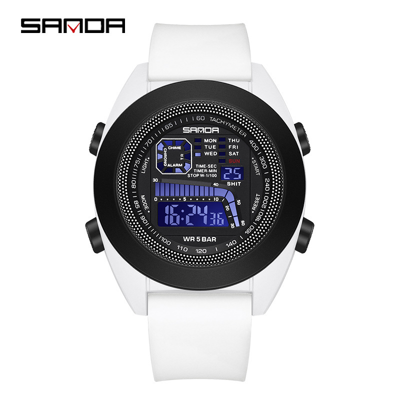 Sanda New Electronic Watch Fashion Trend Outdoor Sports Youth Student Watch All-match Men's and Women's Watch