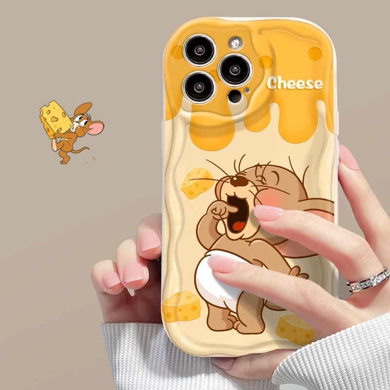 趙魯思と同じスタイルのiPhone15promax用スマホケース、iPhone14漫画風13ジェリー16plus/17対応|undefined