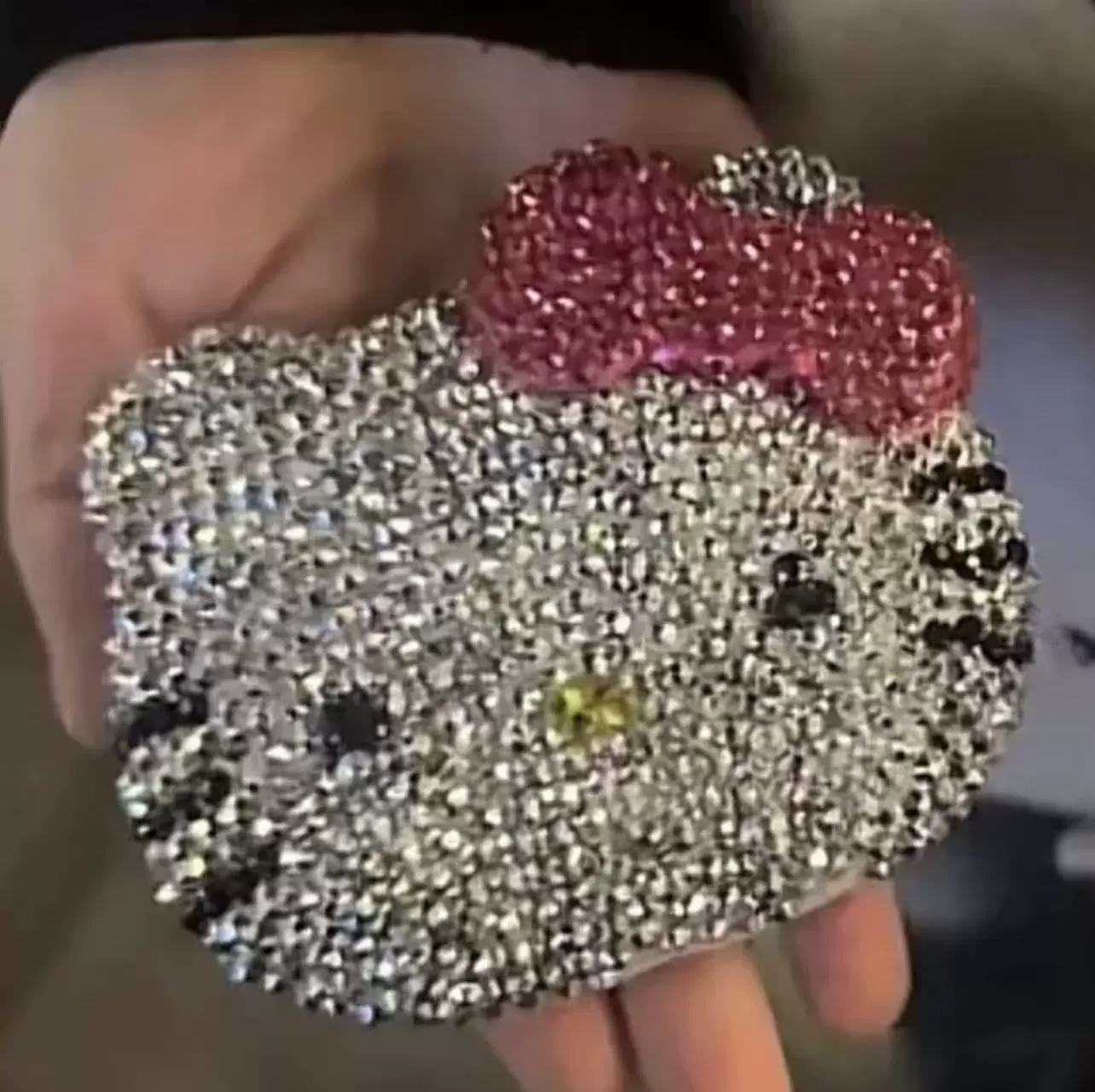 Складное зеркало Hello Kitty 10×8 см, маленькое портативное зеркало с набором кистей и материалов для DIY