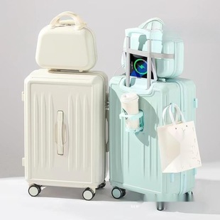 Luggage Case Women's New Arrival Trolley Case Robust and Durable Incubation Box Travel Boarding Code Leather Case