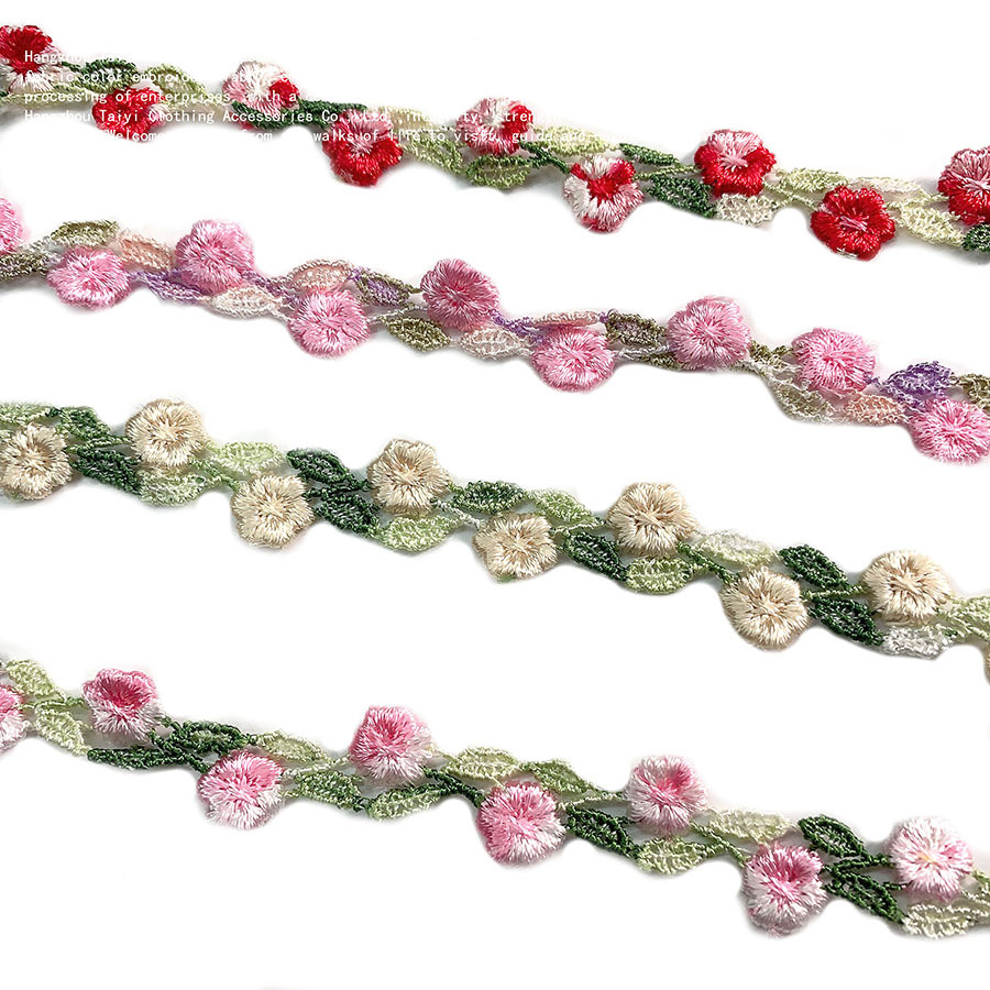 1.5CM offline hot style colorful women's embroidered…