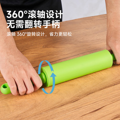 Wholesale plastic handles silicone rolling pins non-stick for bread baking wholesale baking flour rolling pins roller type