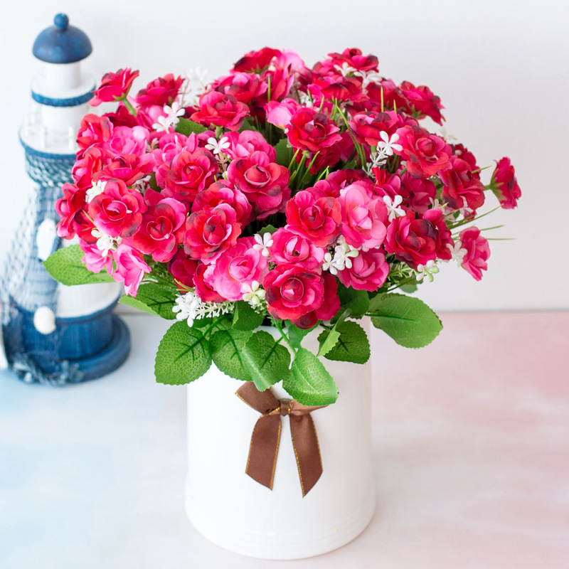Artificial Flowers 15 Wild Grass Roses Silk Flowers Fake Flowers Home Decoration Living Room Display Wholesale Artificial Flowers 15 Wild Grass Roses Silk Flowers Fake Flowers Home Decoration Living Room Display Wholesale