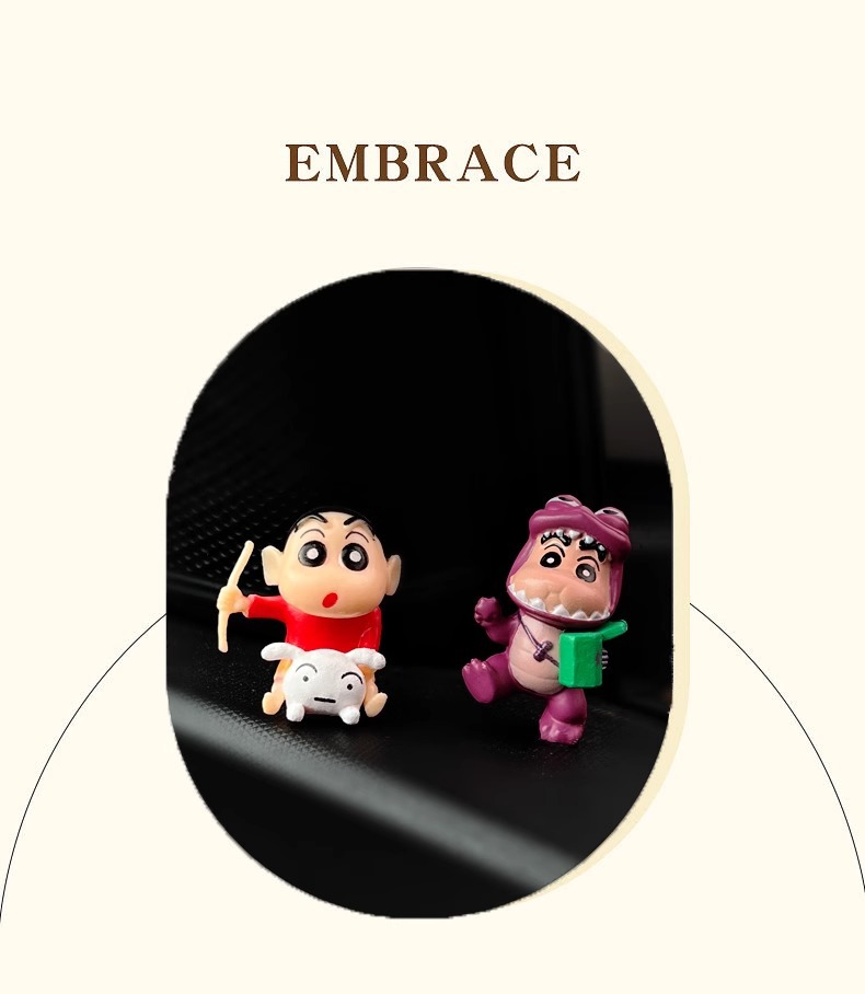 Car Accessories Series for Co-Drivers, New Cartoon Dashboard Decoration, Crayon Shin-Chan Desktop Ornament