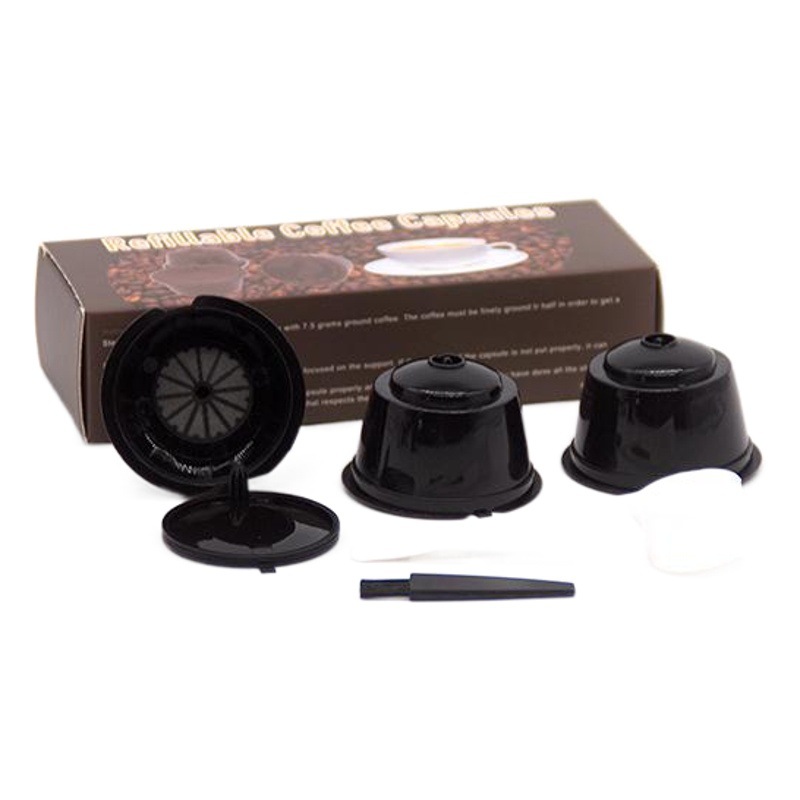 En stock taza de filtro de pantalla de filtro de cápsula de café 3 Paquete de embalaje de caja de color adecuado para DOLCE GUSTO