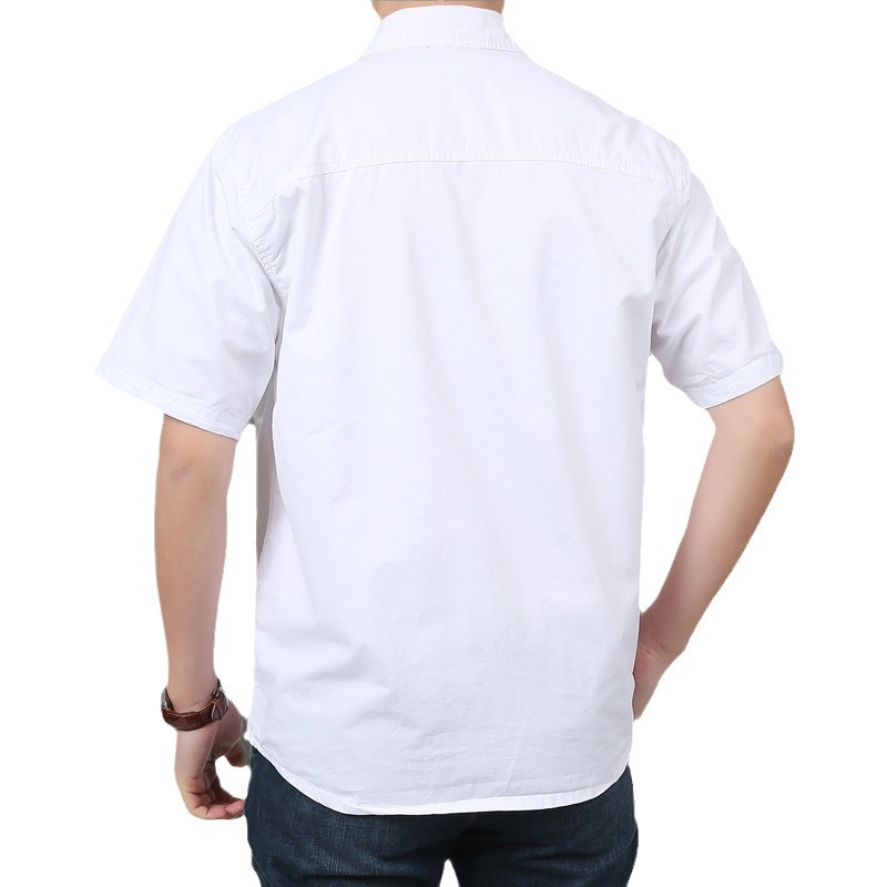 Camisas delgadas de manga corta de verano, nuevas chaquetas de hombre, chaquetas de camisa de trabajo de algodón relajadas y casuales
